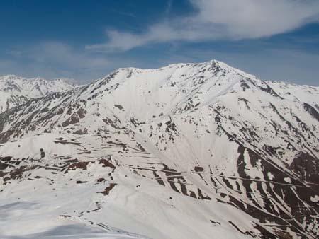 Alborz Mountains at Dizin ski resort