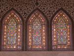 Stained-glass windows at Tabatabaei Historic House