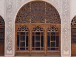 Stained-glass windows at Tabatabaei Historic House