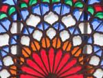 Stained-glass windows at Tabatabaei Historic House