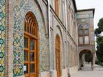 The mosaic exterior wall of Negar Khaneh