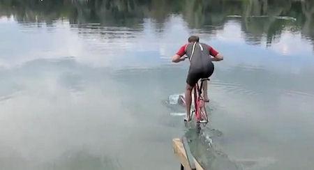 Human Powered Hydrofoil Waterbike