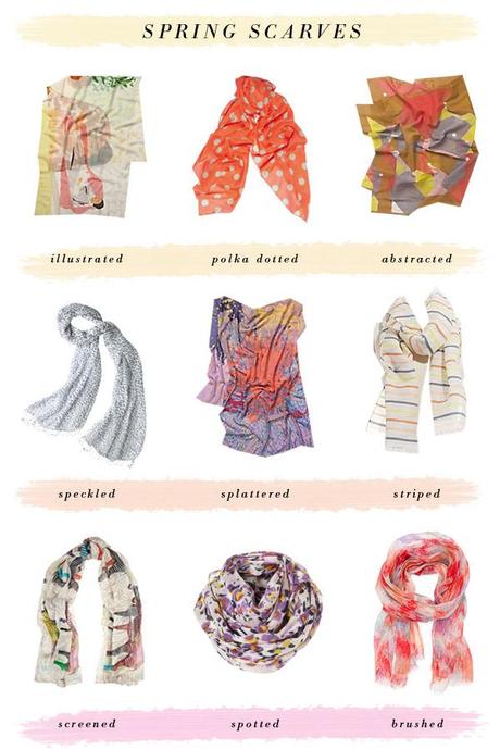 SPRING SCARVES // Pretty, Patterned