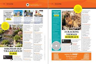'Five cracking views in Bordeaux' listicle in easyJet Traveller magazine