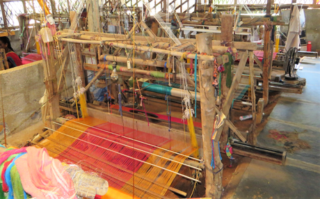 Weaving of Mangalagiri sarees