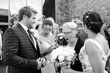 York Wedding Photography at Barmbyfield Barns meet & greet guests