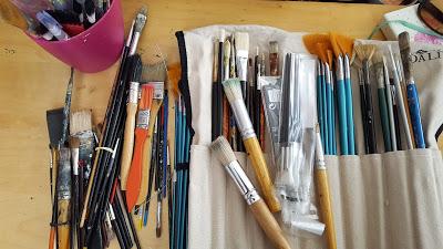 My 31 Art Studio Essentials - Brushes