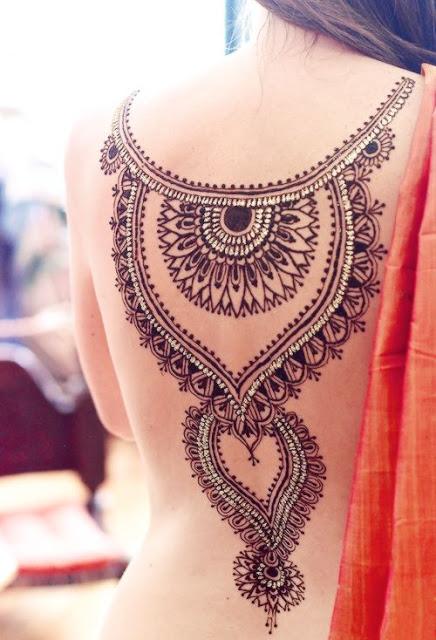 Trendy Mehendi Designs shoulder and back Trendy Mehendi Designs shoulder and back
