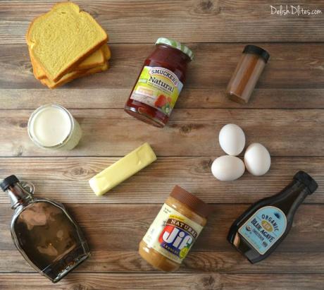 Peanut Butter & Jelly French Toast Roll Ups