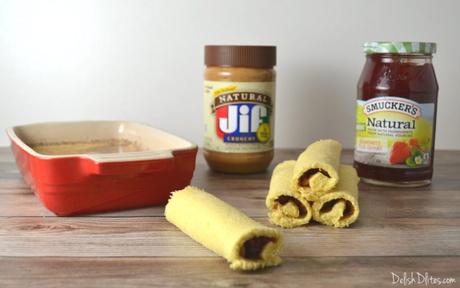 Peanut Butter & Jelly French Toast Roll Ups