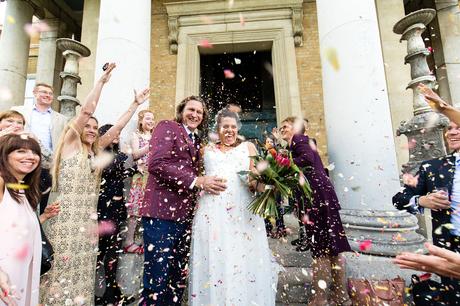 Confetti at Asylum wedding in London