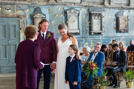 Son in wedding ceremony at Asylum in London