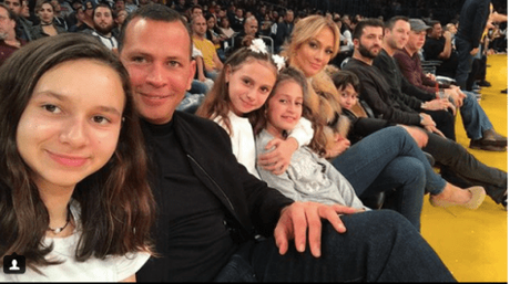 Jennifer Lopez & A Rod Friday Night..Family Night At The Lakers Game