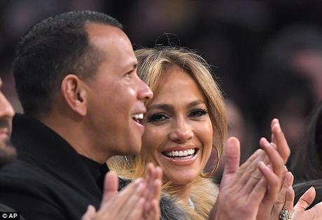 Jennifer Lopez & A Rod Friday Night..Family Night At The Lakers Game