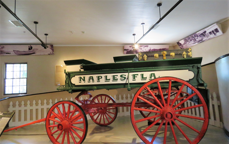 One of the displays at the Naples Depot Museum