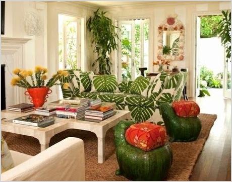 tropical living rooms