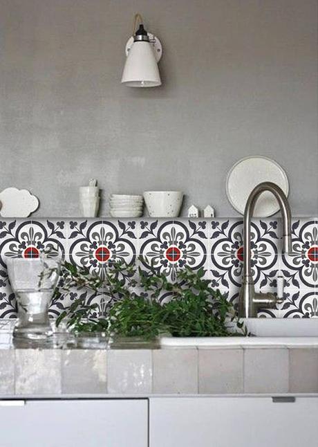 Moorish Kitchen Backsplash