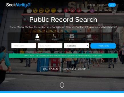 SeekVerify Public Record Search