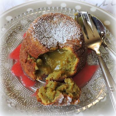 Matcha Molten Lava Cakes