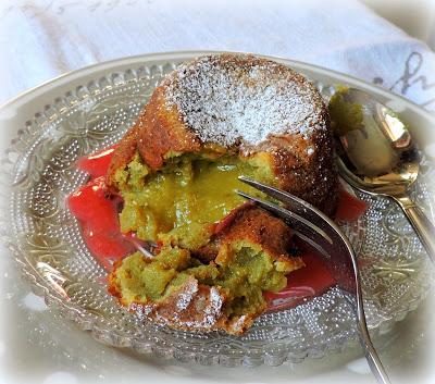 Matcha Molten Lava Cakes