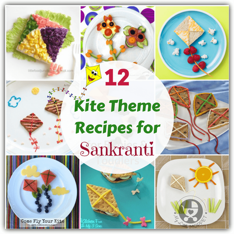 Sankranti isn't complete without kites, and we have a bunch of fun kite theme recipes that are perfect for this festival! Choose from cookies, sandwiches, fruit plates and more!