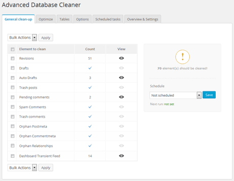 Improve WordPress Performance With Advanced Database Cleaner Plugin