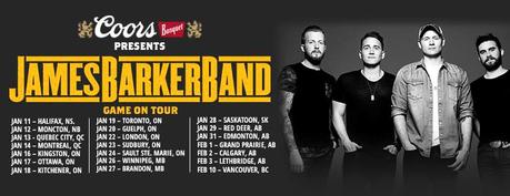 Game On: James Barker Band Tour Preview, Interview and 5 Quick Questions