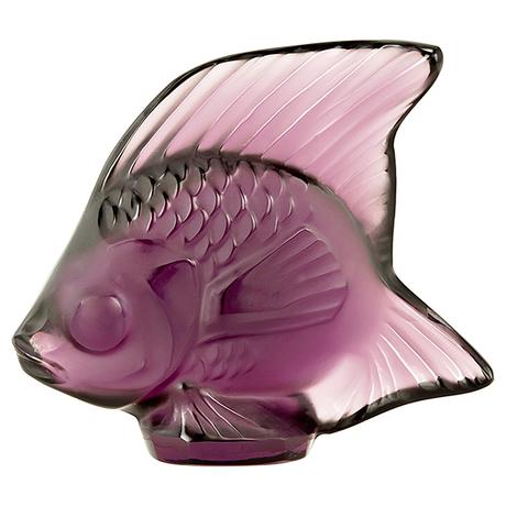 Lalique Crystal Fish Violet 30006