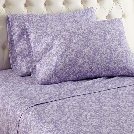 Micro Flannel(R) Enchantment Violet Sheet Set Twin, Enchantment Violet