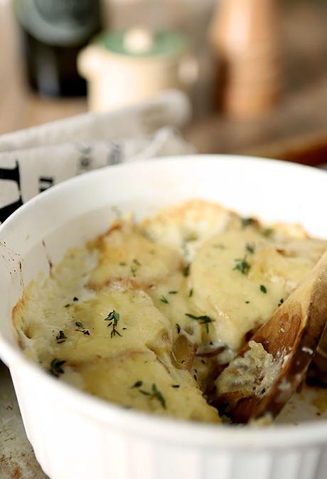 Garlic Jack Scalloped Potatoes with Thyme