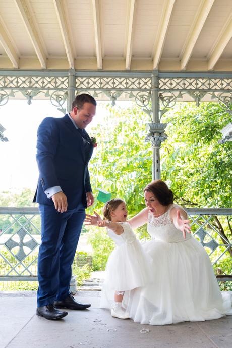 Kelly and Ivan’s June Wedding in the Ladies’ Pavilion with their Daughter