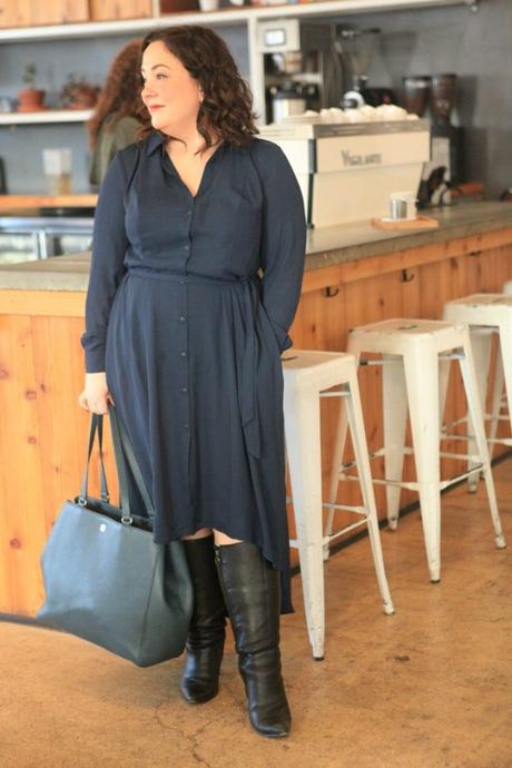 What I Wore: Navy with Black