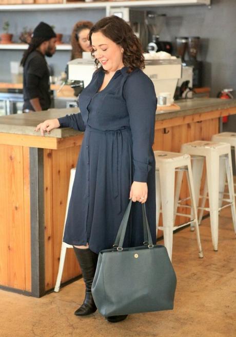 What I Wore: Navy with Black