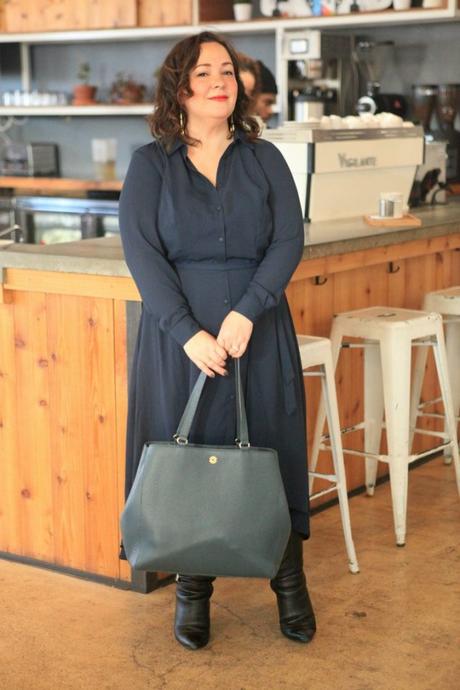 What I Wore: Navy with Black