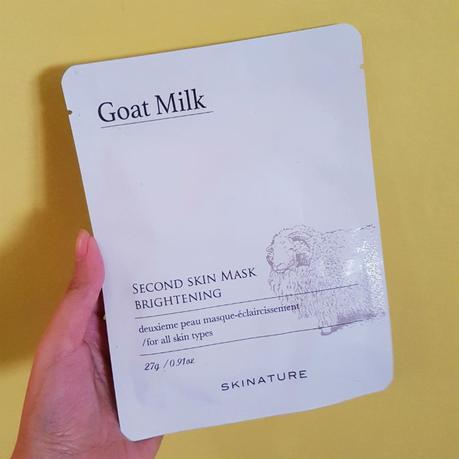 Skinature Goat Milk Brightening Second Skin Mask Review