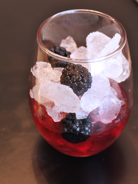 Blackberry Brandy Fizz Cocktail