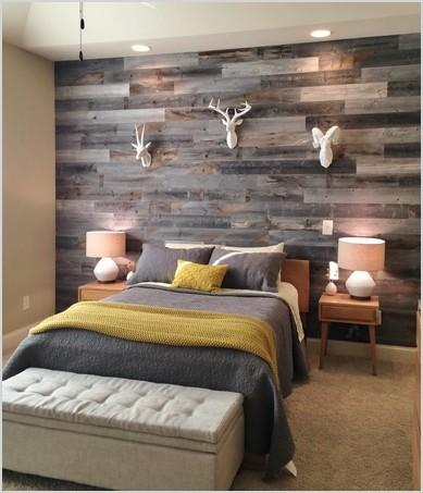 reclaimed wood paneling as a solution in decorating our house