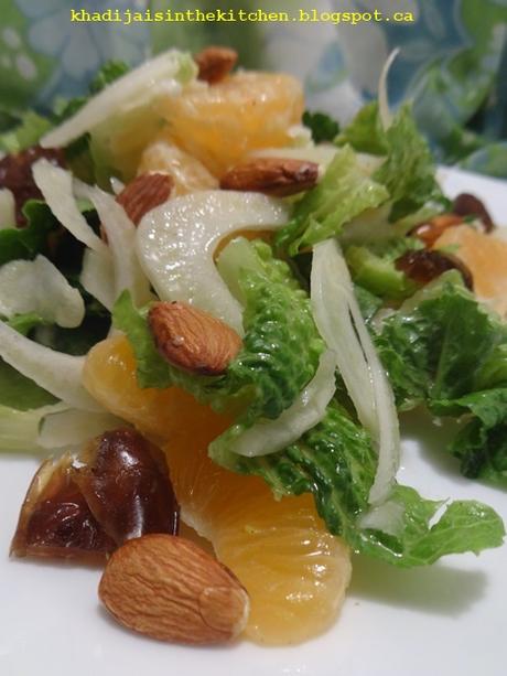 SALADE DE FENOUIL ET CLEMENTINE / FENNEL AND CLEMENTINE SALAD / ENSALADA CON HINOJO Y CLEMENTINA / سلطة الشمر (البسباس) و الكليمنتين