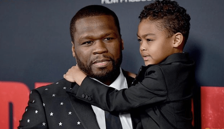 50 Cent On Daddy Duty At “Den of Thieves” Premiere
