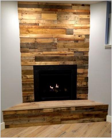 reclaimed wood fireplace