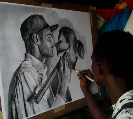 Portrait of Artist Ben Heine and Marta Heine by Olamide Ogunade (OliscoArt)
