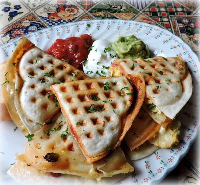 Breakfast Waffle Quesadillas