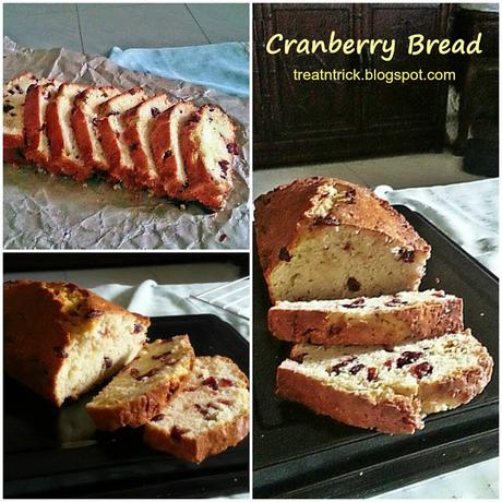 Cranberry Bread Recipe @ treatntrick.blogspot.com