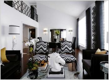 black and gold living room decor