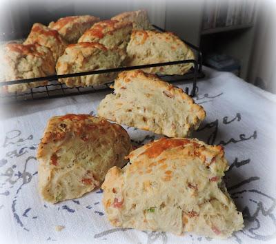 Cheese, Spring Onion & Bacon Scones