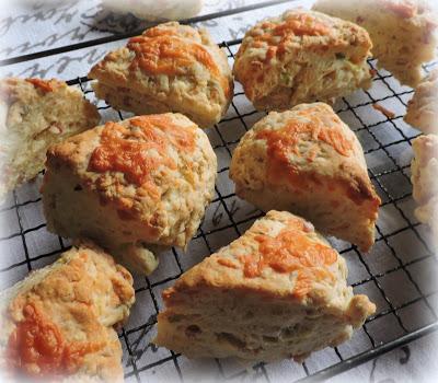 Cheese, Spring Onion & Bacon Scones