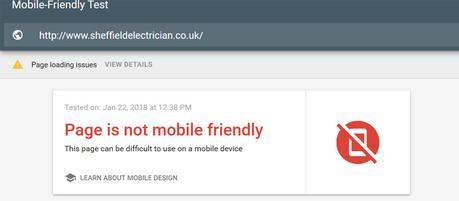 SEO Audit of RA Electrical Sheffield Website