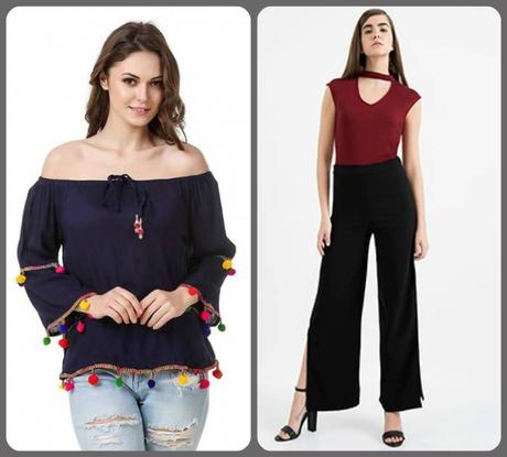 Chokers, Pants and Off Shoulder tops