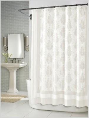 kassatex roma shower curtain white modern shower curtains