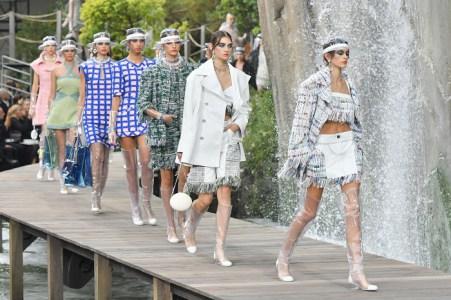 Yara Shahidi Slays Again With Clear Plastic Chanel Rain Boots In Paris